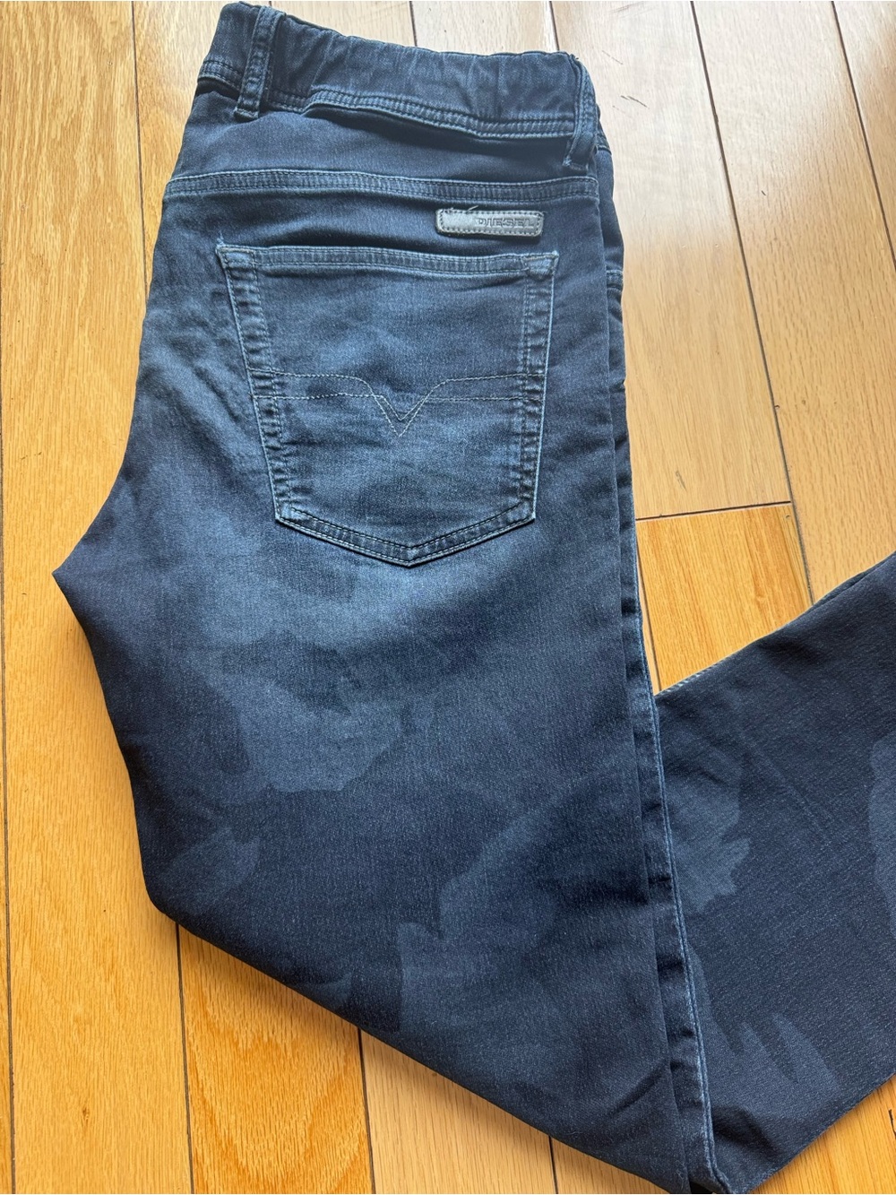 Diesel Waykee Denim&Co Dark Navy with Subtle Camo Wash